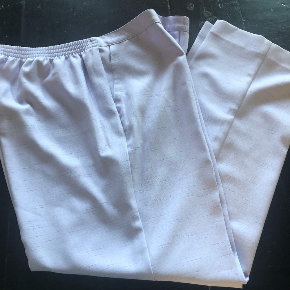 Alfred Dunner Lavender Trousers Women’s SZ 16